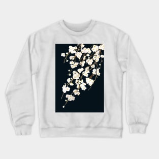 blossom in black background Crewneck Sweatshirt